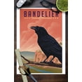 thumbnail image 3 of Bandelier National Monument, New Mexico, Raven, Litho (9x12 Wall Art Print, Home Decor), 3 of 3