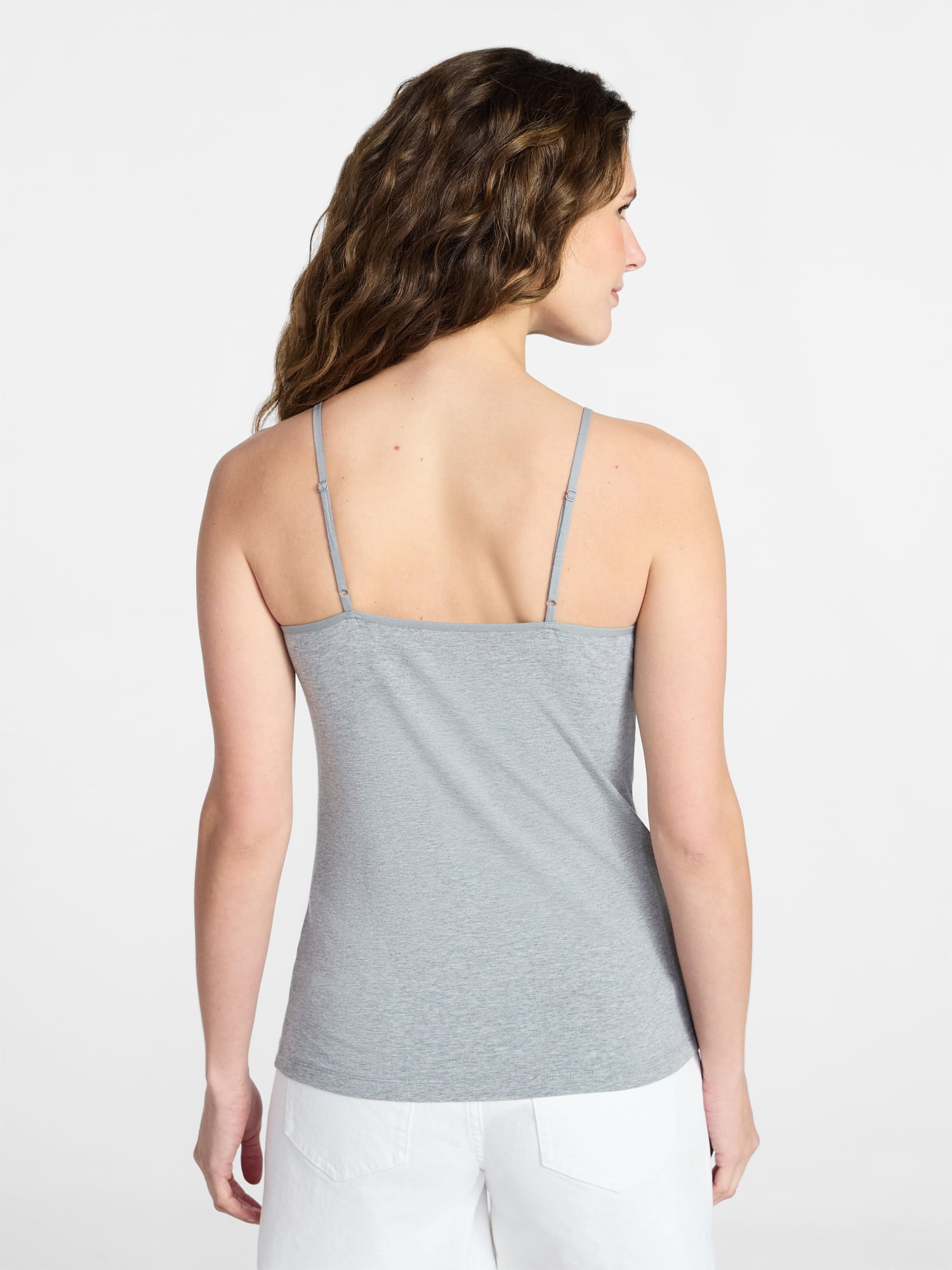 Time and Tru Women’s Cami Top with Adjustable Straps, Sizes XS-XXXL
