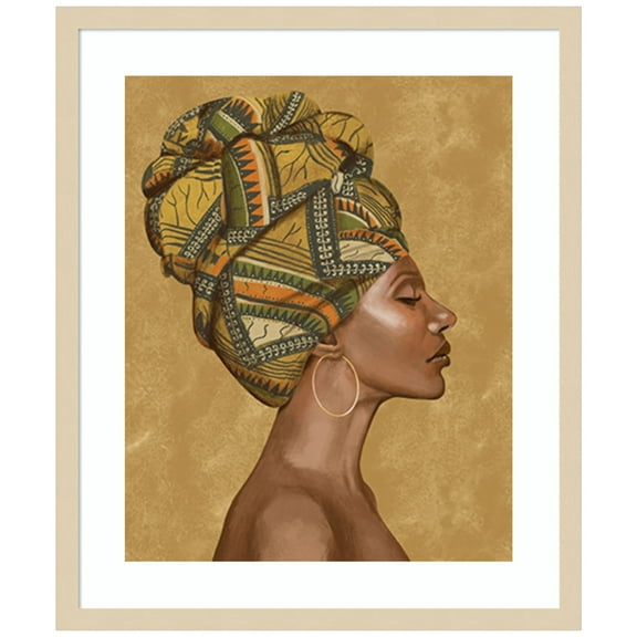 Amanti Art Beautiful Woman I Wood Framed Wall Art Print