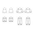 thumbnail image 7 of McCall's Sewing Pattern 8488 - Toddlers' Knit Tops, Shorts and Pants, Size: A (1/2-1-2-3-4), 7 of 7