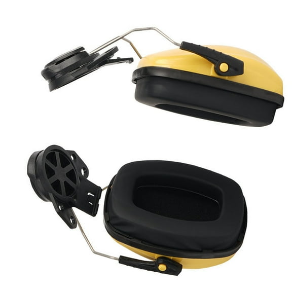 1 Pair Construction Helmets Ear Muff Protectors Noise Cancelling Ergonomic Design Soft Padding Industrial Applications