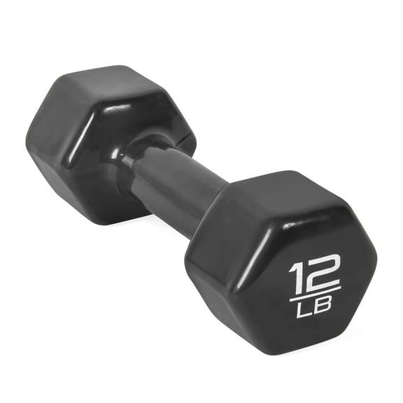 CAP Barbell, 12lb Vinyl-Coated Dumbbell, Single