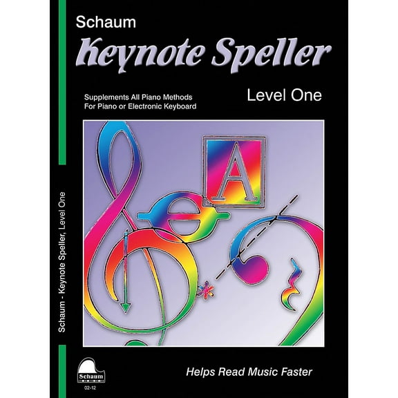 SCHAUM Keynote Speller Level 1 Educational Piano Book by John W. Schaum (Level Elem)