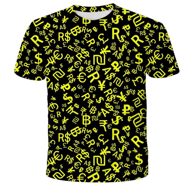 2022 Summer Hot Sale Kids New funny 3D Print Factory boy and girls Tshirt Casual Sport Top Tees For 3-14Y8T Gong Bohan LED