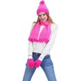 thumbnail image 4 of Ensemble de Bonnets, Gants et Accessoires d'Hiver en Tricot 3 Pièces pour Femmes, 4 of 4
