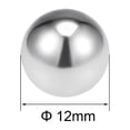 thumbnail image 2 of Uxcell Billes de Roulement Métriques en Acier Inoxydable 304 Grade G100 Bille de Précision 12 mm, 2 of 5