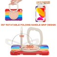 thumbnail image 5 of Funda a juego para iPad Mini 4/5 con correa para el hombro, soporte de anilla ajustable grande, portalápices y protección contra golpes., 5 of 5