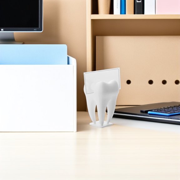 Milisten 2-Pack Office Business Card Holders Plastic Organizer for Reception Desk Display and Office Decor