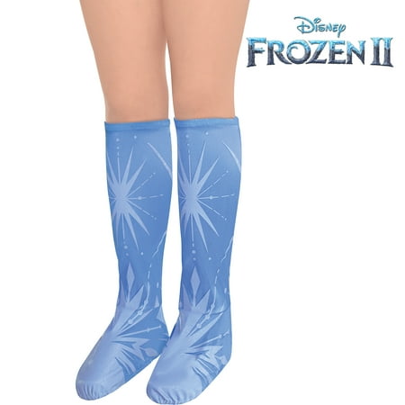 Party City Elsa Travel Boot Covers for Girls, Frozen 2, Costume