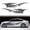 Style2 Black, variant on NCQ 2Pcs 94.4'' Universal Flame Graphics Car Auto Body Side Sticker Racing Sports Self-Adhesive Side Strip Decal Decoration Accessories for Truck SUV Off-Road Vehicles (Style2 Black)