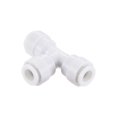 thumbnail image 3 of Uxcell 3 Way 1/4" T Type Push Fit Connect Fittings Quick Connector White 10 Pack, 3 of 5