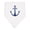 White and Black, variant on Inktastic Anchor Nautical Baby Bandana Bib