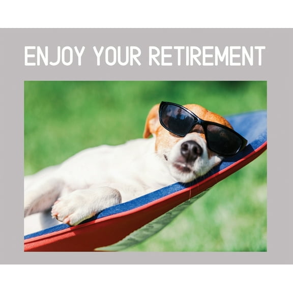 Happy Retirement Guest Book ( Landscape Hardcover ): Guest book for retirement, message book, memory book, keepsake, lan, (Hardcover)