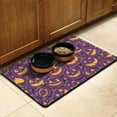 thumbnail image 3 of Cartoon Halloween Pumpkin Pet Food Mat Absobing Durable 17x30 Inch Pet Food Mat Pumpkin Spooky Pet Feeding Mat Dog Water Bowl Mat for Messy Drinker, 3 of 7
