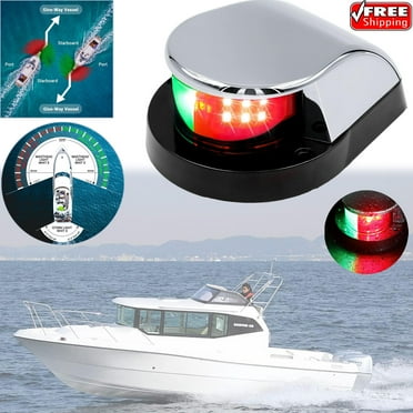 Boat Navigation Lights Red and Green LED Marine Navigation Light Boat Bow Light