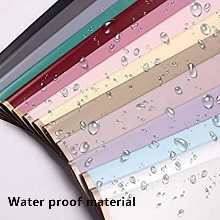  Frosted paper Semi-transparent Gold wrapping paper Plastic  waterproof wrapping paper Flower Packaging DIY handcraft Supplies Flower  Packaging supplies 20 sheets size 22.4 x 22.4 inches (WINE) : Health &  Household