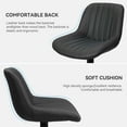 thumbnail image 3 of Hawsaiy Adjustable Bar Stools Set of 2, Swivel Counter Height Bar Chairs with Back, Modern Technical Fabric Barstools for Kitchen Island & Home, Black, 3 of 12