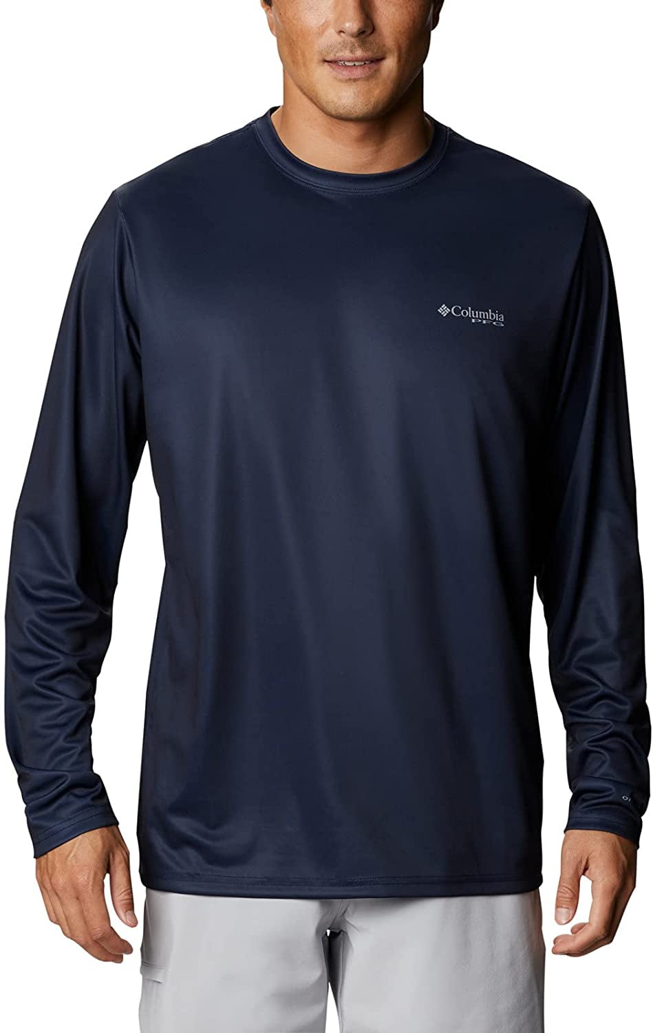 Columbia New PFG Fishing Gear Blue Marlin Short Sleeve T-Shirt Mens 2XL XXL Gray 