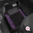 thumbnail image 4 of Carbella Diamond Bling Car Mats 4-Piece Set, Shiny Rhinestone Crystal Carpet Car Floor Mats, Two-Tone Floor Mats for Cars, Cute Automotive Interior Car Accessories for Women (Purple), 4 of 10