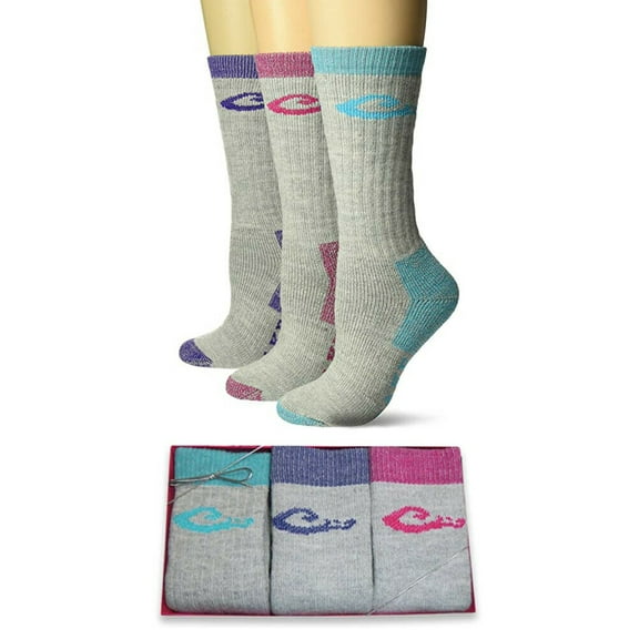 Drake Womens Socks, Gift Box Merino Wool Crew Boot Socks, 3 Pairs