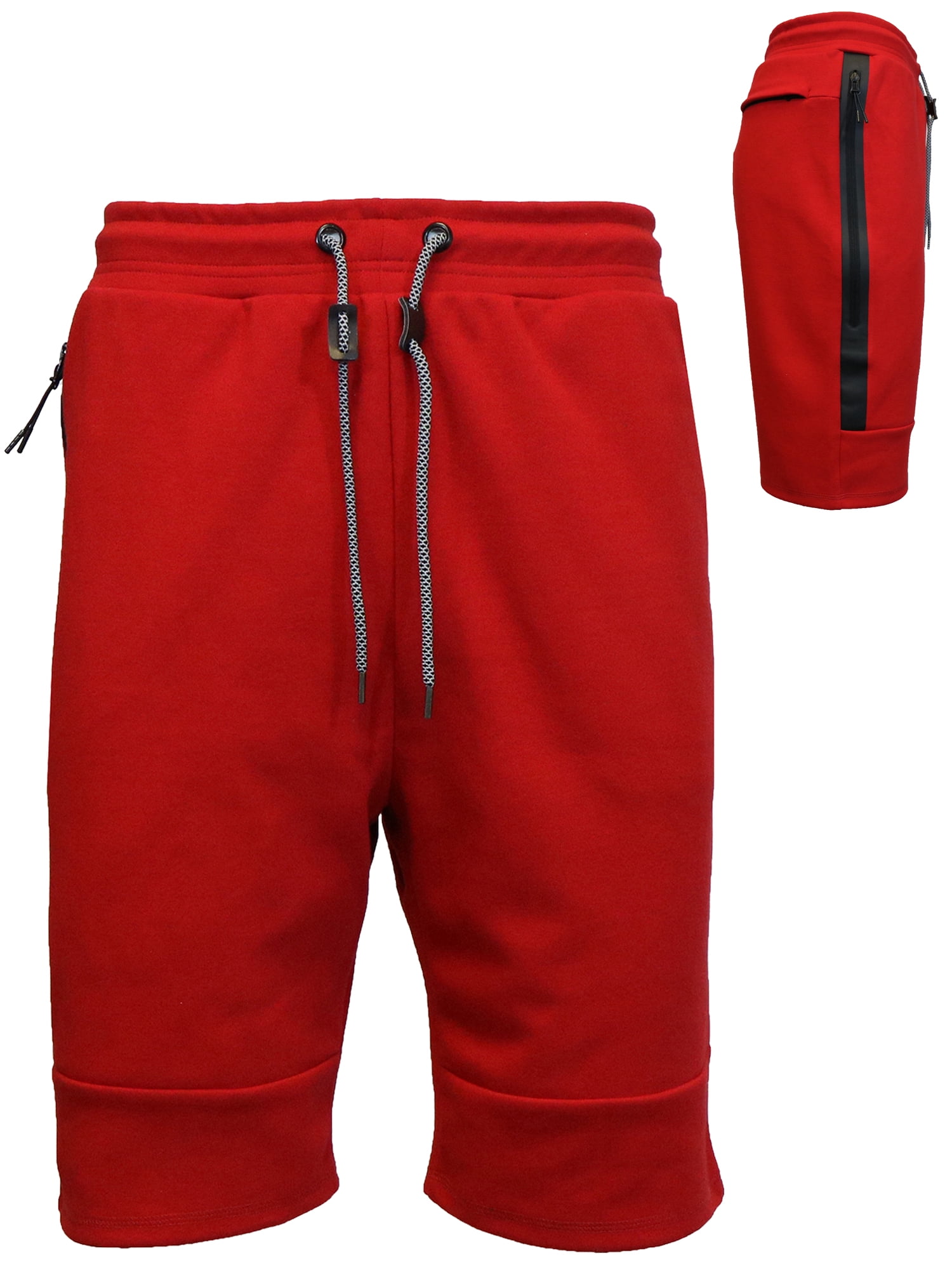 Men's SlimFit Tech Fleece Shorts with Zipper Side Pocket (S2XL