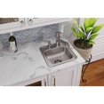 D115162 Single Bowl Dropin Stainless Steel Bar Sink, 15 x 15 with 3.5