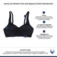 thumbnail image 6 of Vanity Fair Lingerie Women's Beyond Comfort Wireless Bra, Smoothing, Simple Sizing S-3XL, Style 72204, 6 of 13
