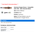 thumbnail image 2 of Upstream Oxygen Sensor - Compatible with 1998 - 2001 Chevy Metro 1999 2000, 2 of 2