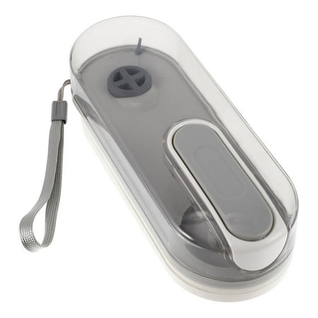Milisten Portable Pet Water Bottle with Silicone Grey Plastic Design for Outdoor Travel and Hiking