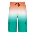 thumbnail image 3 of CONZONE Mens Cargo Shorts Gradient Color Straight Leg Cargo Shorts for Men Lightweight Relaxed Fit Outdoor Workout Shorts With Pockets, 3 of 5