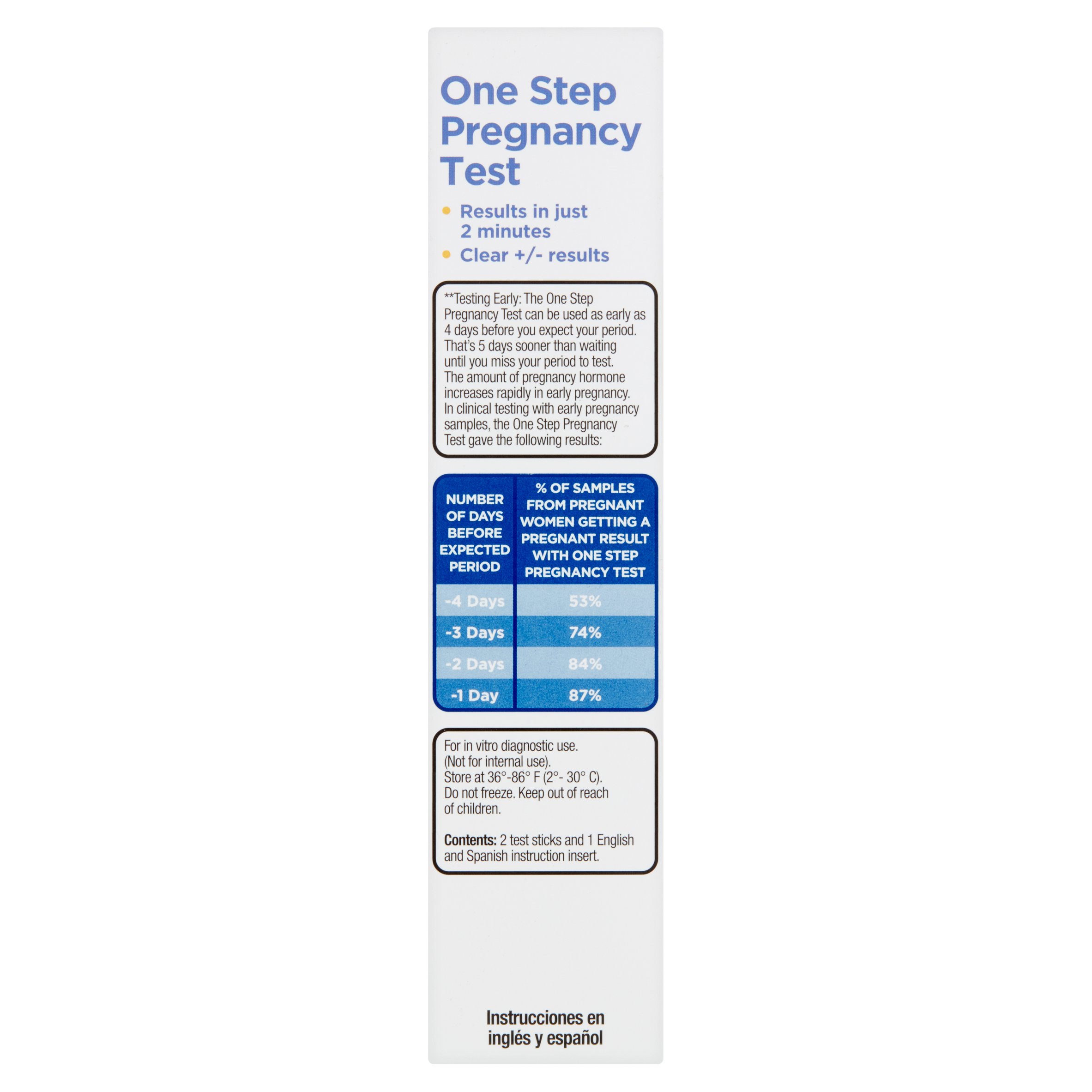 Equate one step pregnancy test, 2 Ct - image 4 of 4