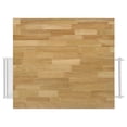thumbnail image 6 of Bowery Hill Transitional Wood Kitchen Cart with Drop Leaf in Natural Brown/White, 6 of 9