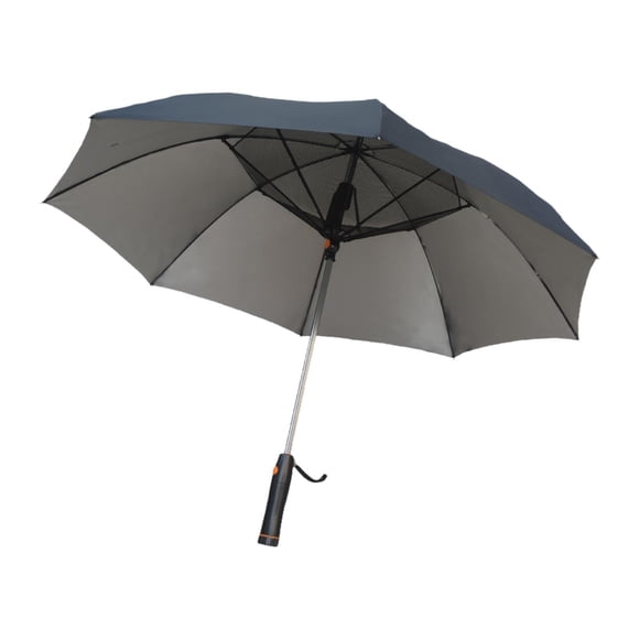 Tachiuwa Umbrella with Fan Built in Adults Umbrella for Outdoor Activities Hot Summer Argent coating