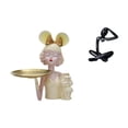 thumbnail image 1 of Estatua de niña con bandeja para guardar llaves, figura de escritorio, escultura abstracta, adorno de resina, ideal para oficina, dormitorio, sala de, 1 of 8