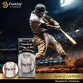 thumbnail image 3 of Ambientador para auto con gancho, béisbol, paquete de 4, negro y dorado, 3 of 6