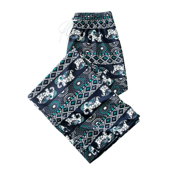 APLVFFZH Harem Trousers Female lady Baggy Pants Thai Lightweight Green