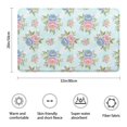 thumbnail image 3 of Pioneer Flower Floral Print Pattern Bathroom Rugs Mat, Non Slip Microfiber Bathroom Rug with Rubber Backing, Soft Mats for Bathroom Floor Tub Shower, 20"x32", 3 of 5