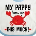 thumbnail image 4 of Inktastic My Pappy Loves Me Boys or Girls Baby Bib, 4 of 4
