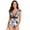 White-04, variant on Lopeceal Womens Tummy Control Swimsuit V Neck One Piece Bathing Suits Slimming Lace-up Ruffle Swimwear