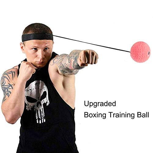 Boxing Equipment with Professional Boxing Gloves and Adjustable Headband OUEEGER Boxing Reflex Ball for Kids and Adults 2 Difficulty Levels On String for Hand Eye Coordination Reaction Training Boxing Equipment with Professional Boxing Gloves and Adjustable Headband OUEEGER Boxing Reflex Ball for Kids and Adults 2 Difficulty Levels On String for Hand Eye Coordination Reaction Training