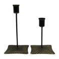 thumbnail image 2 of Juego de candelabros modernos de 2 uds., centro de mesa decorativo de hierro, pilar de candelabro para habitación, mesa, comedor, decoración, regalo negro BLESIY Porta vela, 2 of 4