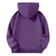 thumbnail image 5 of Sudadera deportiva informal de manga larga de color liso para niños, blusa de poliéster con capucha y mangas largas con insertos en los hombros., 5 of 6