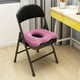thumbnail image 4 of Cojín para hemorroides para sentarse durante largos periodos: almohadilla flocada para glúteos con alivio hueco para úlceras por presión, cojín de asiento de apoyo para silla de oficina, silla, 4 of 6