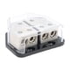 thumbnail image 1 of Bloque de distribución de energía para altavoces, divisor de potencia para vehículos recreativos, barcos y automóviles. Negro, 1 of 9
