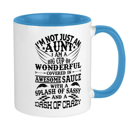 

CafePress - I AM NOT JUST AN AUNT! Mugs - Ceramic Coffee Tea Novelty Mug Cup 11 oz