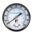 thumbnail image 1 of Manómetro Campbell 100 PSI de acero inoxidable, 1 of 1