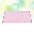 thumbnail image 5 of Nicehomfit Cushion for Cat Silk Pink Cooling Mat for Cat Home Decoration 1Set, 5 of 5