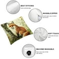 thumbnail image 4 of Fall Animals Throw Pillow Covers Deer Fox Autumn Leaves Decorative Pillows for Sofa Couch Fall Decor, 4 of 5