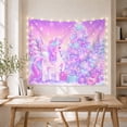 thumbnail image 5 of Unicorn Mane Tail With Pointed Horn Closed Sleepy, Mystical Fantasy for Space Lovers, Galaxy Room Decor, Christmas Gift, Tapestry Wall Hanging for Bedroom and Dorm, 5 of 7
