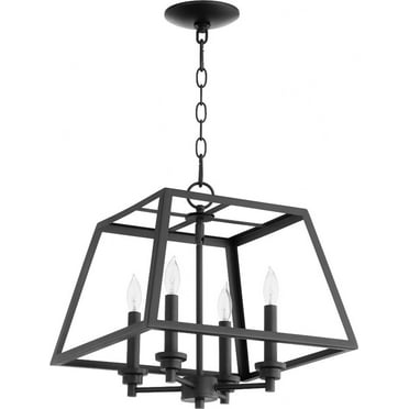 Quorum Lighting - 4 Light Pendant In Transitional Style-15.5 Inches Tall and 15